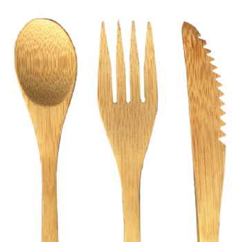  Bamboo Knife Fork and Spoon	